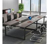 Sturdy Metal Frame Comter & Vanity Desk Bedside Tables Conference & Seminar Table for Office & Boardroom Executive Desk 180x80x74cm - Stylish & Functional