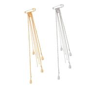 Sturdy Metal Fringe Brooch Lightweight Design Dress Accessory Brooch Suitable for Formal Event and Casual Styles Metal Chain Fringe