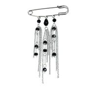 Sturdy Metal Fringe Brooch with Detachable Waist Shaping Feature Elegant Lapel Pin for Blouses and Outerwear Tassels Pin