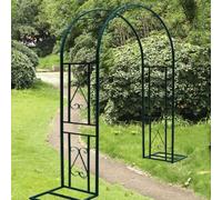 Sturdy Metal Garden Arch - Adjustable 140-340cmWeather-Resistant Support for Climbing Plants & Wedding DecorBlack220x230x40CMIdeal for Indoor/Outdoor Use
