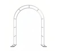 Sturdy Metal Garden Arch for Climbing Plants, Weather-Resistant Arbor for Weddings and Ceremonies, Outdoor Trellis for Garden Decor