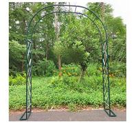 Sturdy Metal Garden Arch for Climbing Plants, Weather-Resistant Pergola Trellis, Rose Support Frame, 3.0m x 2.7m (Green) - Ideal for Outdoor Décor and Gardening
