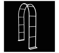 Sturdy Metal Garden Arch for Climbing Plants Weatherproof Black Trellis Wedding Pergola Iron Arbor Available in Widths 120 350cm (1.2m White)