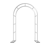 Sturdy Metal Garden Arch for Climbing Plants Wedding Pergola Trellis Indoor/Outdoor Arbour White Steel Frame 71"x86.6" - Perfect for Roses Vines & Party Decor
