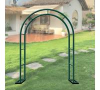 Sturdy Metal Garden Arch for Climbing Roses - Green Trellis Arbor for Wedding & Events, 300cm Width x 220cm Height - Perfect for Floral Displays & Outdoor Decor