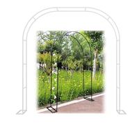 Sturdy Metal Garden Arch for Weddings & Outdoor Decor - Climbing Plant Support for Roses & Vines Sizes from 1.4x2.3m to 3.5x2.2m Elegant White Finish