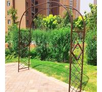 Sturdy Metal Garden Arch for Weddings & Outdoor Parties Heavy Duty Steel Trellis Arbor for Climbing Plants Vines & Roses 300cm Bronze Pergola
