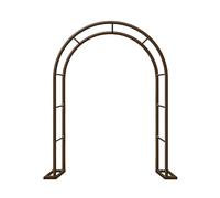 Sturdy Metal Garden Arch, Steel Frame Pergola Trellis for Climbing Plants, Indoor/Outdoor Arbour for Roses & Vines, Wedding Decoration, Bronze, 31x79in