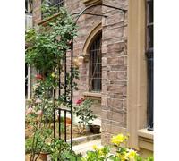 Sturdy Metal Garden Arch Trellis for Climbing Plants Arched Arbor in White Ideal for Roses & Vines Va Sizes: 90x240cm 200x267cm 350x267cm