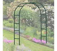 Sturdy Metal Garden Arch with Removable Base - Rose Arbor Trellis for Flowers Plant Stand Available in 120cm to 350cm Sizes Perfect for Outdoor Decor and Support