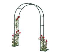 Sturdy Metal Garden Pergola Arch for Climbing Plants Decorative Support Frame - Outdoor Garden Décor Available in Black White Dark Green (Size: 300x220cm)