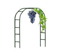 Sturdy Metal Garden Trellis for Climbing Plants Galvanized Rose Arch Wedding Decor Plant Support Sizes: 120cm-280cm Green W1.4 x H2.30m