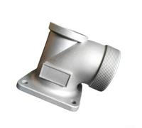 Sturdy Metal Outlet Pipe 2 3 4 Inch Self-Priming(3-inch Elbow) | resistant metal, long lasting durability, for ideal for industrial tasks, silver finish