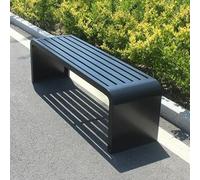 Sturdy Metal Park Bench for 3-4 People, High Weight Capacity, Ideal for Outdoor Spaces Like Porch and Yard