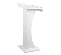 Sturdy Metal Podium for Classroom & Reception - Elegant Bezel Design Silent Non-Slip Base Ideal for Lectures Presentations & Hostessing.