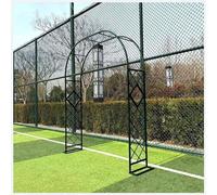 Sturdy Metal Wedding Arch Arbor Durable Garden Trellis for Climbing Plants Rose Arbour Lattice for Yard & Bridal Party Green Color (W280xH230/110x91IN)