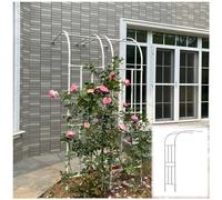 Sturdy Metal Wedding Half Arch Stand Durable Garden Trellis for Climbing Plants Flowers & Vines Outdoor Black Arbor Lattice 3.9FT x 7.9FT for Yard & Patio Decor