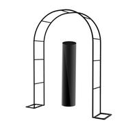 Sturdy MetalArch 230cm Height Rose Arbor for Weddings & Events Floral Pergola Decoration Elegant Outdoor Archway (Dimensions: W140 x H230cm)