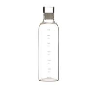 Sturdy multifunctional glass cups with time indicators for effective management of daily water consumption with time stamp