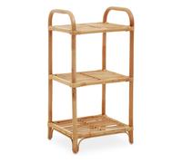 Sturdy Natural Rattan Shelf Unit, Durable Shelving Unit, Versatile Industrial Unit, Strong Kitchen Rack Premier Housewares Natural One Size