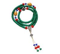 Sturdy Natural Turquoise 108 Bead Strands Unisex Stone Wristband Accessory Suitable for Jewelry Making Beaded Necklace
