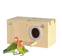 Sturdy Nest Box, Parakeet Nesting Box, Bird Nest Breeding Box Cage Wood House, for Finch Lovebirds, Cockatiel Budgie, Conure Parrot, Sugar Glider, Squirrel, Rat, Finch, Parakeet, Lovebird