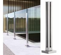 Sturdy Outdoor Balustrade Posts with BaseDurable Square Garden Fence for Patios Decks and RooftopsIdeal for Enhancing Safety and Style