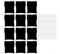 Sturdy Outdoor Curtain Weights, 15oz Sandbag Stabilizers with Metal Clamps (12pcs)