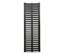 Sturdy Outdoor Drain Cover - 25cm x 50cm (9.875" x 19.75") Plastic Linear Trench Grate for Yard, Garage, Garden & Deck - Narrow Rainwater Strainer to Block Debris (Black)
