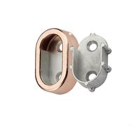 Sturdy Oval Bracket Holder for Wardrobe Rods in Zinc Alloy, Designed for Maximum Support (red Ancient )
