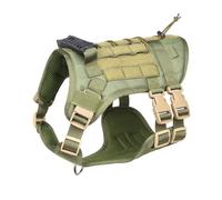 Sturdy Oxford Fabric Large Dog Harness with Reflective Strips for Enhancing Night Visibility and Easy Breathable Dog Harness