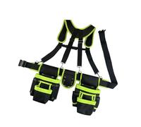 Sturdy Oxford Tool Carrier Featuring Customizable Shoulder Straps for Construction Workers and Electricians 32 to 66 Inches Waist Fit Carpenter Electrician Tool Bag