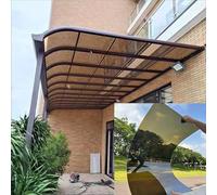 Sturdy Patio Gazebo with Polycarbonate Roofing UV-Resistant Greenhouse Panels Easy-Cut Rain Protection for Outdoor Patios and Events