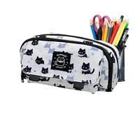Sturdy Pencil Bag - Snow Kitten Pencil Case, Large Capacity Pencil Case, Multifunctional Pencil Pouch, Stylish Journaling Accessories with Zip Closure, Sturdy Pencil Bag Pouch Box for School