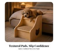 Sturdy Pet Ramp Substitute, 30cm X 46cm X 40cm | Solid Wood Construction, for High Bed, Sofa, Indoor, Small Dogs