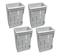 Sturdy Plant Holder for Fish Tank Supports Aquatic Plants and Enhances Aquascaping (White)