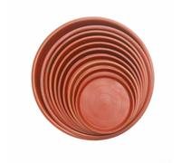 Sturdy Plant Pot Saucers Water Tray Base 10pcs, Red, Optional Diameter 13 9cm/ 17 8cm/26cm (PB180 17.8CM)