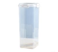 Sturdy Plastic Bread Bin White Black Storage(C)