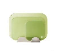 Sturdy Plastic Cutting Boards 3 Pieces Designed for All Food Types with Easy Maintenance (Green)