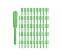 Sturdy Plastic Plant Tags 100pcs for Outdoor Use(green)