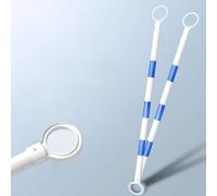 Sturdy Plastic Road Barrier Pole With Reflective Sheeting, Flexible Red And White Demarcation Poles, Traffic Delineator Posts for Parking Lots and Construction Zones, 6.6ft Length