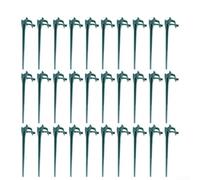 Sturdy Plastic Yard Stakes for String Lights 30 Pieces Black(green)
