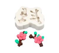 Sturdy Plum Blossom Fondant Silicone Moulds for Cakes Fondant and Biscuits Biscuit with Plum Blossom Designs