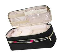 Sturdy Polyester Hair Tool Storage Pouches with Meshes Pockets Elastic Bands for Travel Home Use Portable Blow Dryer Brush Organizers with Meshes Pockets