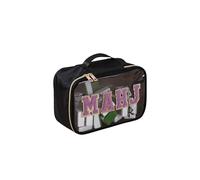Sturdy Polyester Travel Storage Carrier Including Handles for Cosmetics Items and Quick Access During Busy Mornings Clear Toiletry Bag for Travel
