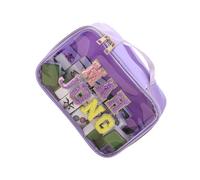 Sturdy Polyester Travel Storage Carrier Including Handles for Cosmetics Items and Quick Access During Busy Mornings Clear Toiletry Bag for Travel