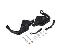 Sturdy PP Motorcycle Hand Guards Black Finish | Reinforced PP construction, iron core support, impact absorption, stylish black look, universal mount