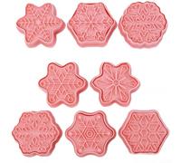 Sturdy PP Snowflake Molds Set 8-Piece Easy Clean