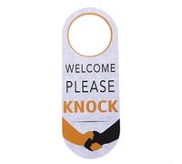 Sturdy PVC Double Sided Do Not Disturb Door Sign with Hanging Feature for Privacy in Various Locations (B)
