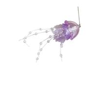 Sturdy Resin Oceanics Inspired Hanging Decorations Glittering Jellyfish Charm for Keychains Phone Accessories Layered Glitter Resin Sea Animal Accessories Marine-Inspired Pendants for & Decor